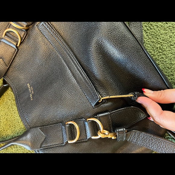 Marc Jacobs  “Anchor Bag” Black Leather Tote Crossbody Bag - Picture 2 of 10